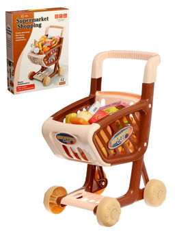 Продуктовая тележка «Супермаркет», 40 предметов, помята упаковка