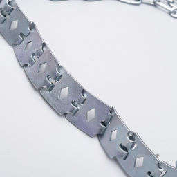 Ошейник строгий пластинчатый, цинк, 60 х 2,7 см - Пижон фото 5