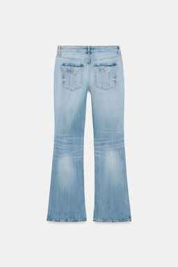 JEANS TRF BOOTCUT TIRO BAJO / Azul claro - Zara фото 9