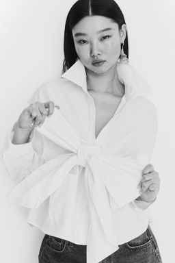 Blusa con lazada - H&m фото 2