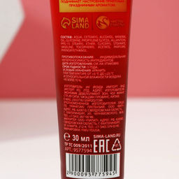 Новогодний подарочный набор косметики Пряный праздник, гель для душа шампанское 250 мл и крем для рук 30 мл, Чистое счастье  фото 9