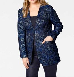 Блейзер, синий - Ashley brooke фото 6