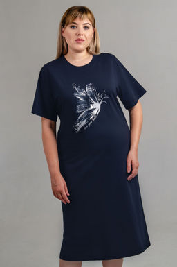 Арт. 4148 Туника женская 52-60 (5 шт) Цвет:графит - Калинка фото 2