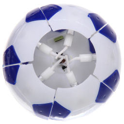 Цена за 2 шт. Свеча для торта раскрывающийся цветок "Мяч" (5 свечей), Синий