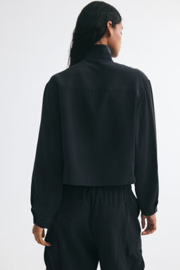 Camisa en mezcla de viscosa con cuello elevado - H&m фото 7