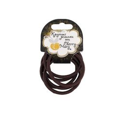 CHERRY MARY V/R4033 Набор резинок для волос 5 х 6 шт №02 коричневый