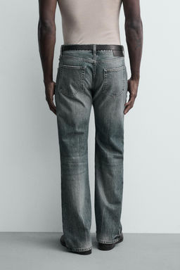 JEANS FLARE FIT ABERTURA / Azul tinta - Zara фото 3