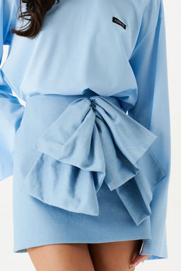 Юбка Annete А1427 А-силуэт деним мини  фото 5