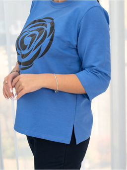 Кофта от Костюма "Роза" (Васильковый)