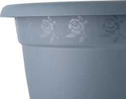 Горшок для цветов InGreen Aphrodite D 340 mm, 12,7л с подставкой №7 серый IG420711026 - Пластик репаблик фото 3
