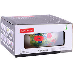 60273 Супница керамическая 580мл Цветущие Маки доломит LR (х36) - Mayer&boch фото 4