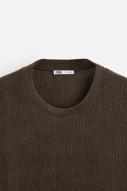 TEXTURED JACQUARD T-SHIRT - Zara фото 32