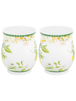 Набор 2 кружек 350 мл 11,5*8,2*10 см Лимоны бочонок, NEW BONE CHINA - Elan gallery фото 6