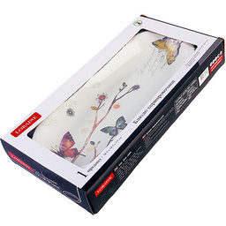 60134 Блюдо сервировочное 28,2х14,5х3,5см Бабочки в саду доломит LR (х24) - Mayer&boch фото 4