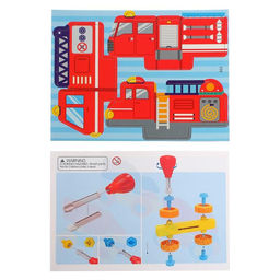 Конструктор винтовой Пожарный транспорт, набор 3 штуки, 34 детали - Simaland фото 5