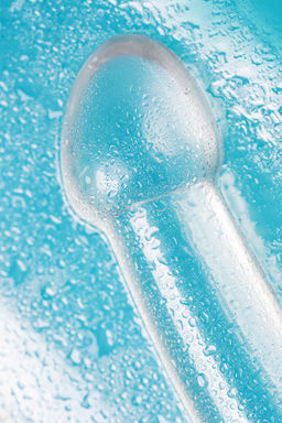 Нереалистичный фаллоимитатор TOYFA Basic Jelly Dildo XL, TPE, прозрачный, 22 см