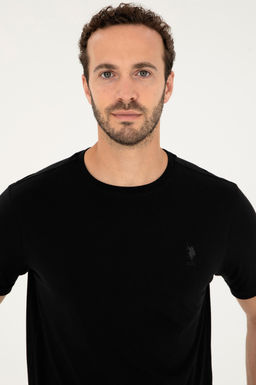 U. S. Polo Assn / Мужская черная базовая футболка - U.s. polo assn фото 2