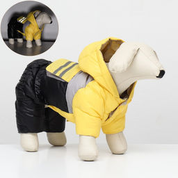 Комбинезон Анорак светоотражающий, размер 10 (ДС 25, ОГ 34, ОШ 24 см), чёрно-жёлтый