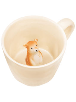 Кружка 300 мл 14*10*7,5 см "Медвежонок" с фигуркой внутри, фарфор