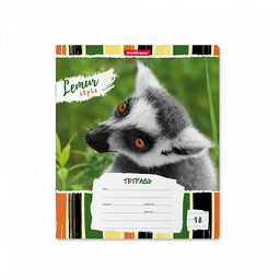 Цена за 200 шт. Тетрадь школьная ученическая ErichKrause Lemur Style, 18 листов, линейка (в плёнке по 10 шт.)  фото 14