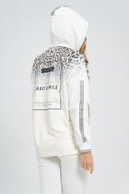 Толстовка из футера комбинированного с принтованной плащевой тканью - А+б коллекция фото 15