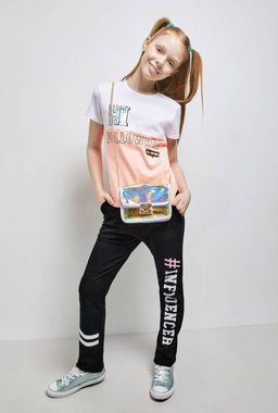 20220160290, Брюки детские для девочек Phiphi, черный Acoola