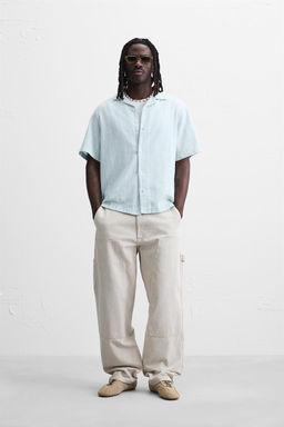 TEXTURED DENIM SHIRT