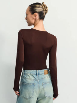 Базовое боди с длинным рукавом / Zarina