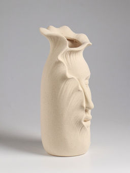 Ваза настольная керамика "Терсеро" 23,5х10 см, бежевый