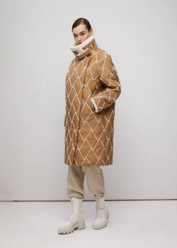 Пальто женское арт. 314W, бежевый - Ultramarine фото 2