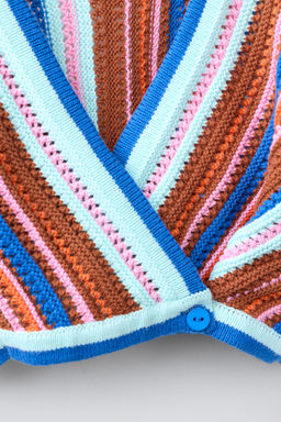 CHAQUETA PUNTO CRUZADA / Multicolor - Zara фото 4