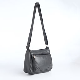 Сумка женская кросс-боди на молнии, 20×8.5×15 см, серая