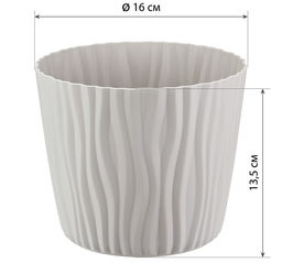 Кашпо ВОЛНА 2,0л, арт. М3188 - Полимербыт фото 5