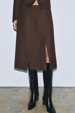 ZW COLLECTION BOX PLEAT SKIRT - Zara фото 4