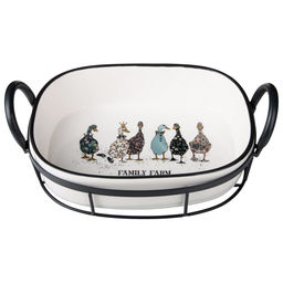 ФОРМА НА МЕТАЛ.ПОДСТАВКЕ LEFARD FAMILY FARM 30*19*9,5 CM