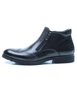 01-H9001-B76-SW3 BLACK Ботинки демисезонные мужские (натуральная кожа) - Фабричный китай фото 5