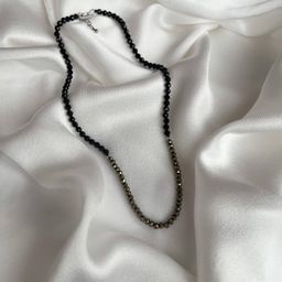 Бусы из Шпинели и Пирита огранка 45 см +