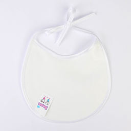 Нагрудник детский 18×18 см., микрофибра с ПВХ покрытием «Витоша», белый