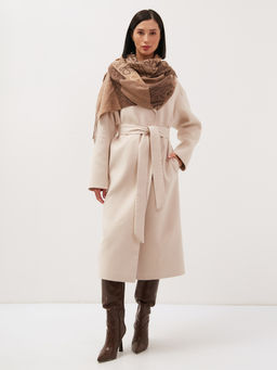 в составе шерсть! теплый двусторонний палантин - Tantino фото 2