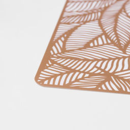 Цена за 12 шт. Салфетка сервировочная на стол Листья, 4328 см, цвет металлик коричневый - Simaland фото 5