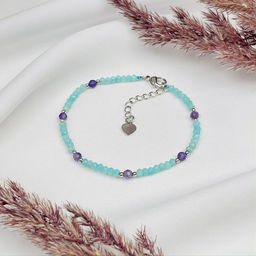 Браслет из Амазонита и Аметиста