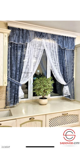 Кухонная штора мрамор 3*1,75 м