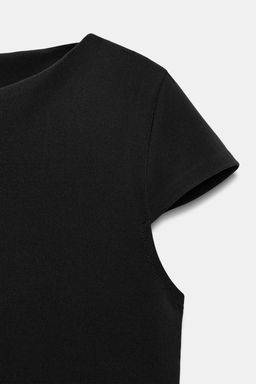 INTERLOCK SHORT SLEEVE T-SHIRT - Zara фото 6