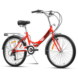 Велосипед 24" Rocket City Fold S 24, цвет красный, размер 16"