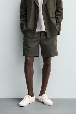 BERMUDA CHINO REGULAR FIT / Khaki