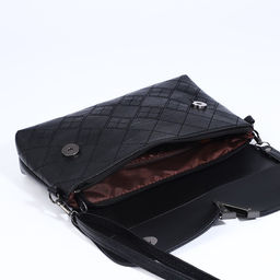 Сумка-клатч на магните, длинный ремень, цвет чёрный - Simaland фото 7