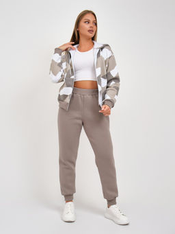 Костюм женский Дюна набивка начёс олива