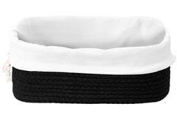 Хлебница плетеная с льняным мешком 35*25*13 см, черная - Elan gallery фото 7