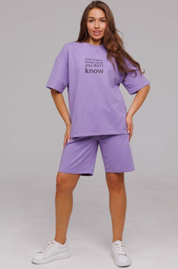 Женский летний костюм из футера двухнитки Love by Lana