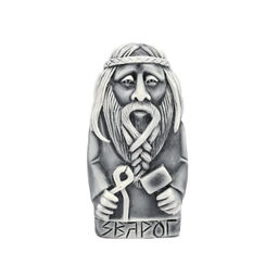 Магнит из мрамолита "Сварог" 32*12*61мм Радуга камня